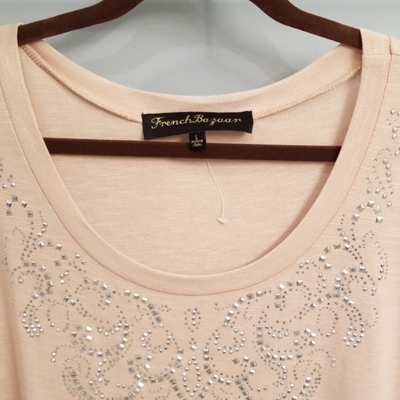 French Bazaar Embellished Swing Style Tunic in L - Picture 3 of 8